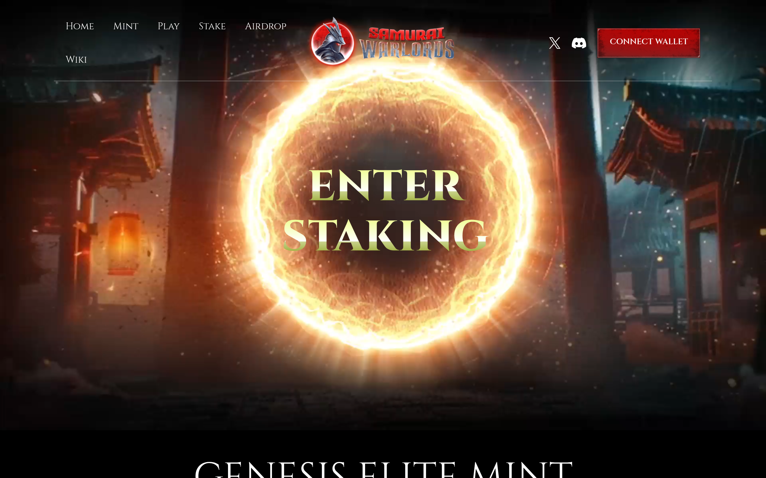 Samurai Warlords website screenshot